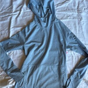Mountain Khakis Jackson Hole Sun Hoodie Small Blue UPF 50+ Gorpcore Hiking